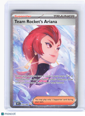 2025 Pokemon—Team Rocket's Ariana #237/182 Destined Rivals—SIR Holo