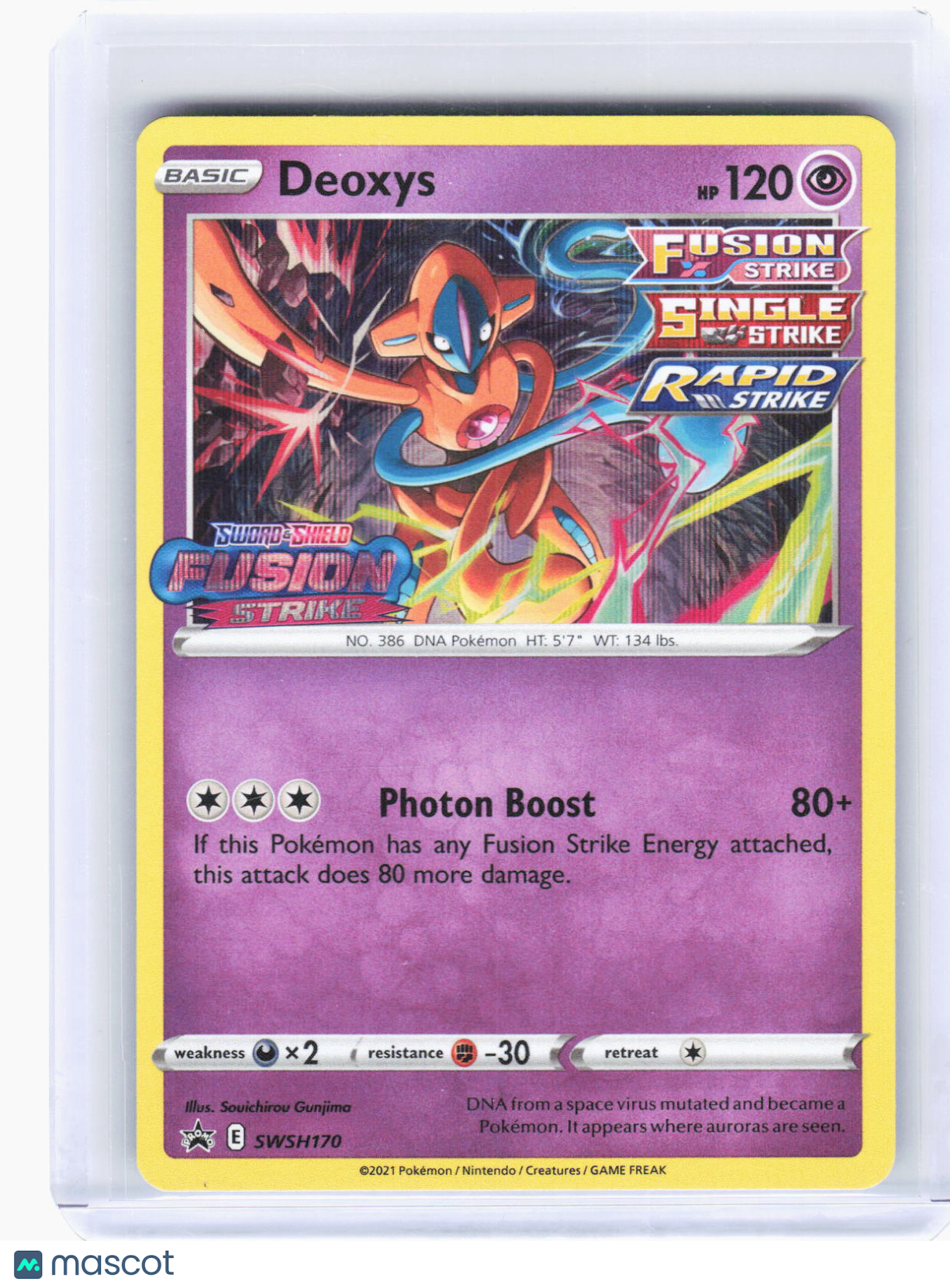 2021 Pokemon—Deoxys (Prerelease) #SWSH170 Sword & Shield Promo Cards—BSP Foil