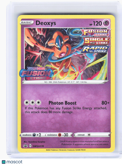 2021 Pokemon—Deoxys (Prerelease) #SWSH170 Sword & Shield Promo Cards—BSP Foil