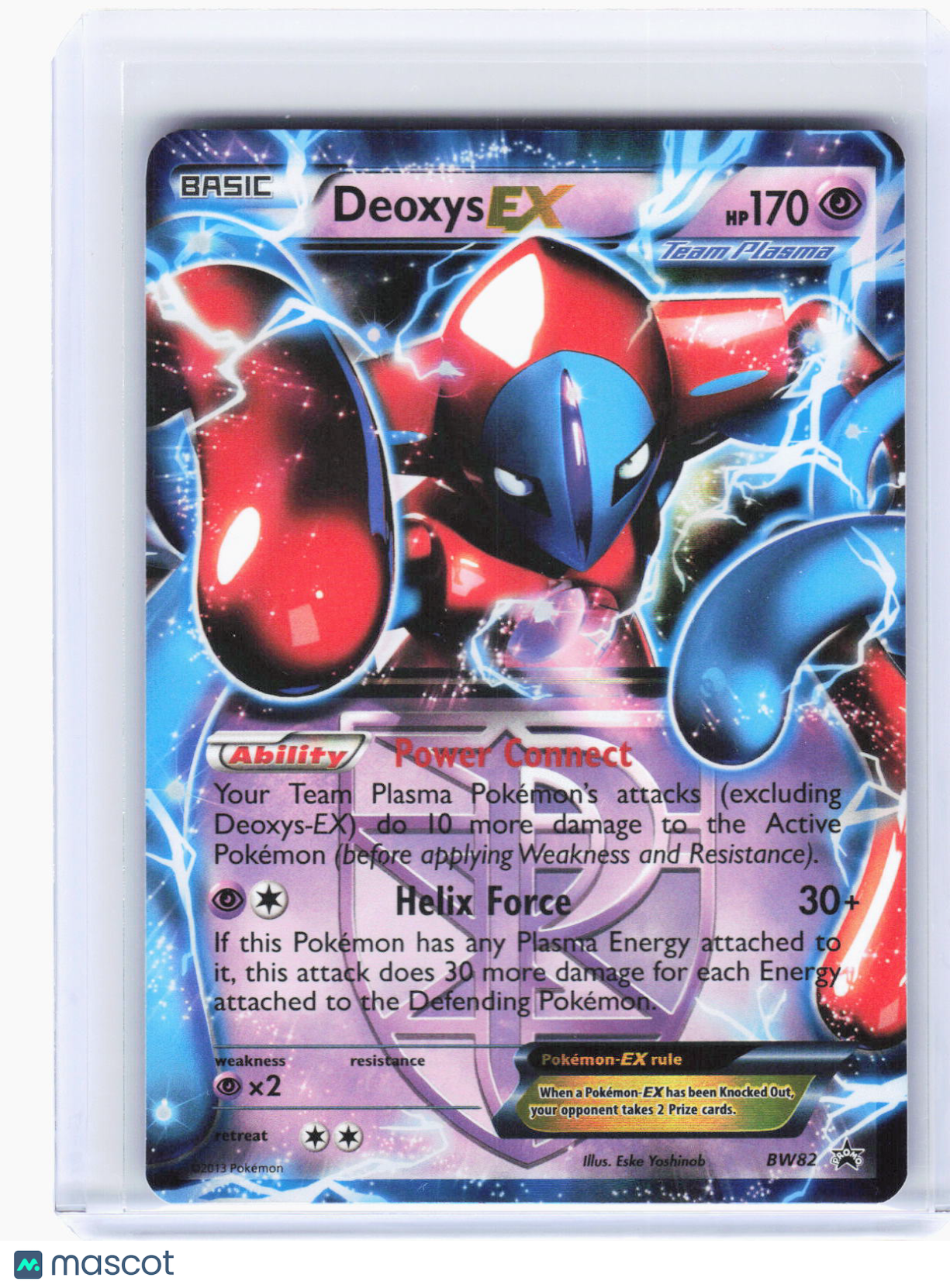 2013 Pokemon—Deoxys EX (Team Plasma) #BW82 Black and White Promos—BSP Foil (LP)
