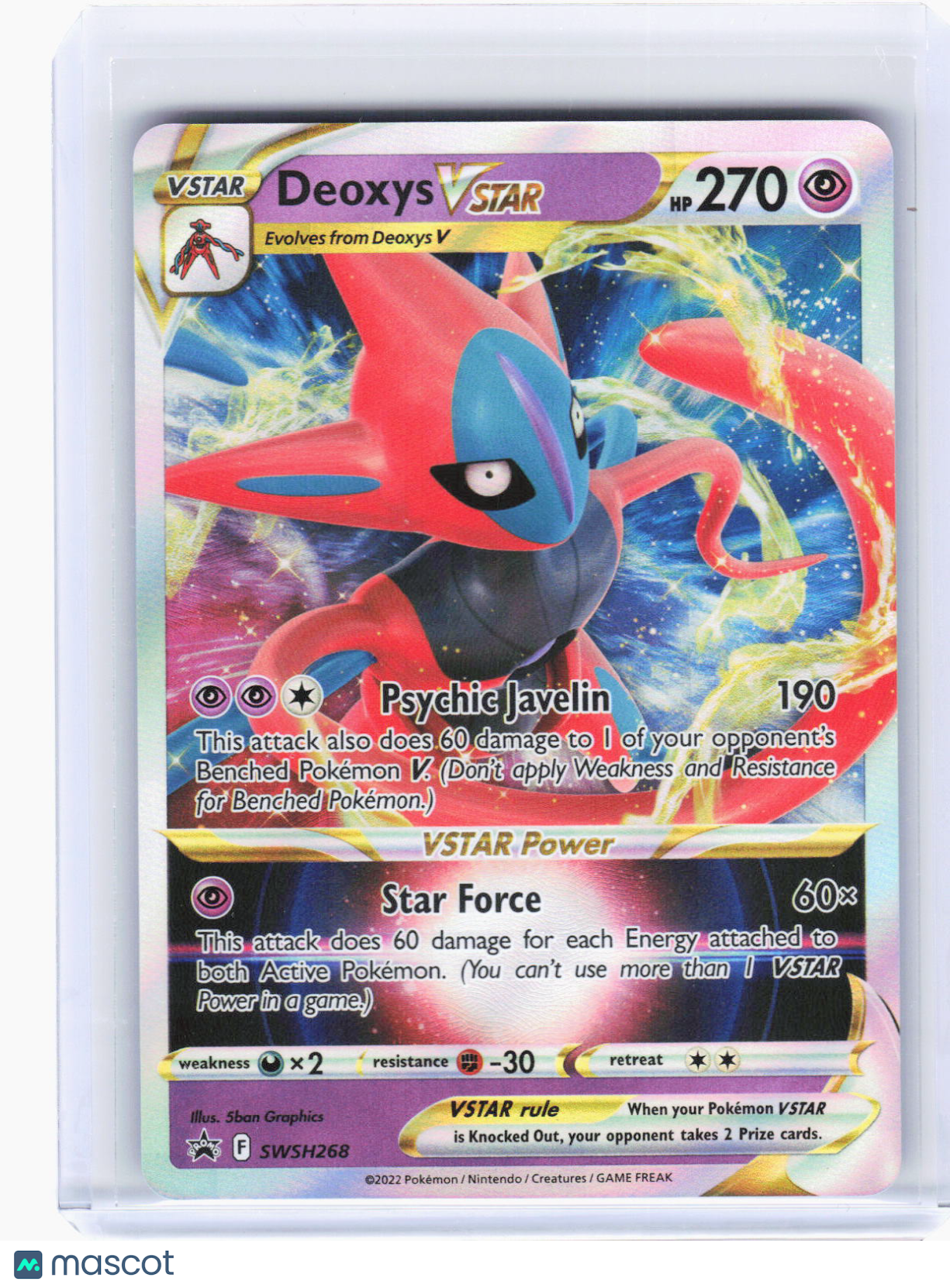 2022 Pokemon—Deoxys VSTAR #SWSH268 Sword & Shield Promo Cards—BSP Foil