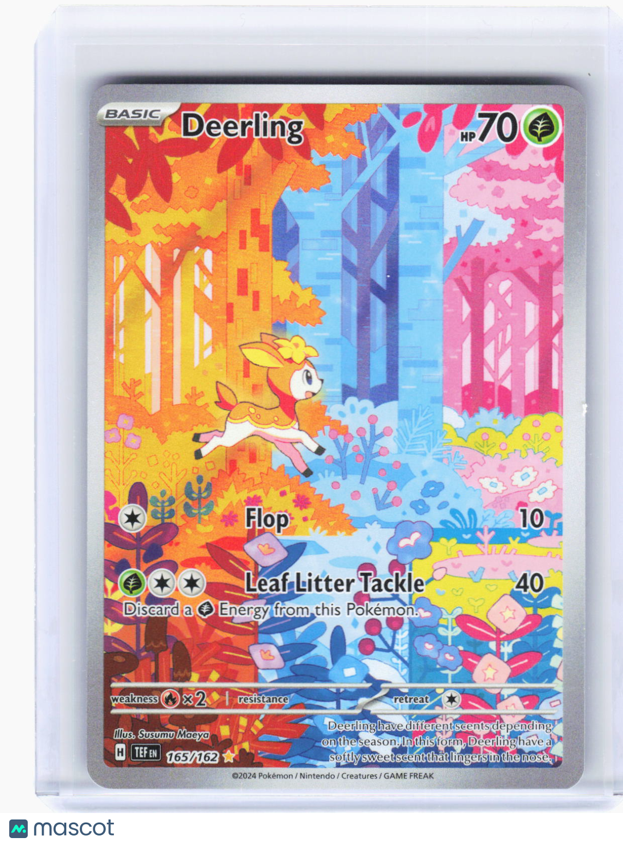 2024 Pokemon—Deerling #165/162 Temporal Forces—Illustration Rare Foil