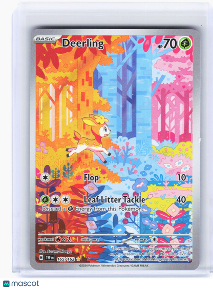 2024 Pokemon—Deerling #165/162 Temporal Forces—Illustration Rare Foil