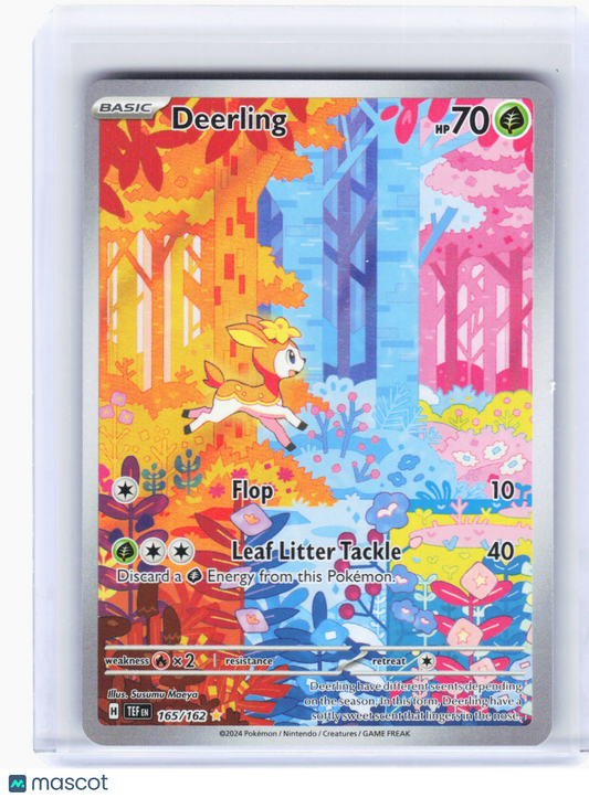 2024 Pokemon—Deerling #165/162 Temporal Forces—Illustration Rare Foil