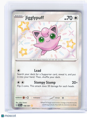 2024 Pokemon—Jigglypuff #198/91 Paldean Fates—Shiny Rare Foil
