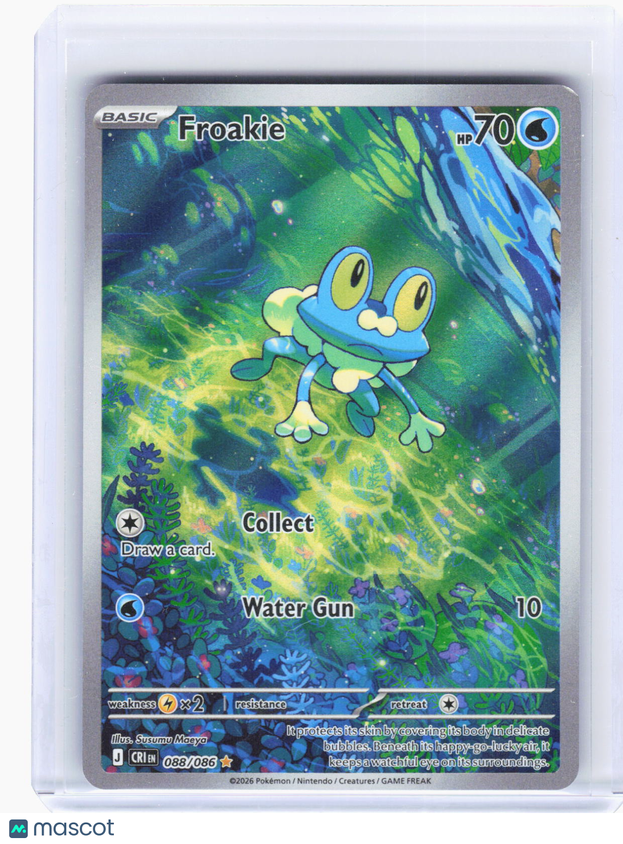 2026 Pokemon—Froakie #88/86 Chaos Rising—Illustration Rare Foil (Lightly Played)