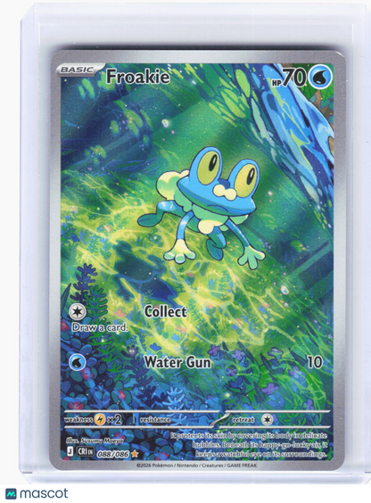 2026 Pokemon—Froakie #88/86 Chaos Rising—Illustration Rare Foil (Lightly Played)