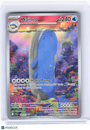 2025 Pokemon—Wailord #162/159 Journey Together—Illustration Rare Foil