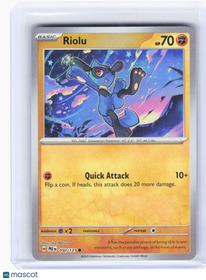 2025 Pokemon—Riolu (Master Ball Pattern) #50/131 Prismatic Evolutions—Common RH