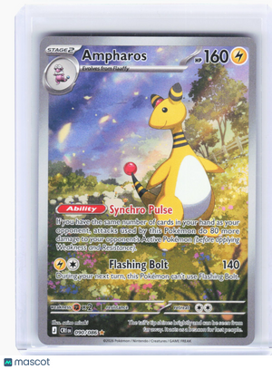 2026 Pokemon—Ampharos #90/86 Chaos Rising—Illustration Rare Foil