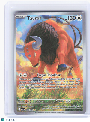 2026 Pokemon—Tauros #96/86 Chaos Rising—Illustration Rare Foil (Lightly Played)