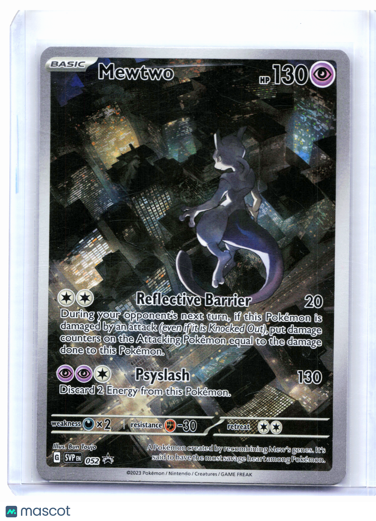 2023 Pokemon—Mewtwo #052 Scarlet & Violet Promo—Black Star Promo Holo