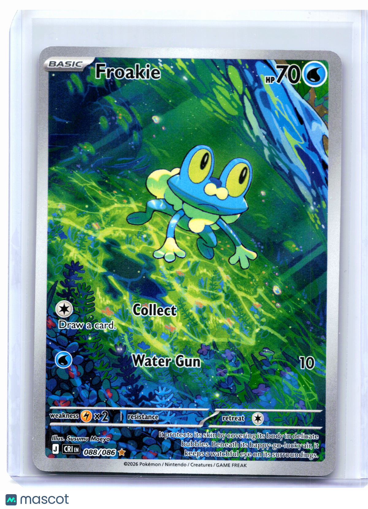 2026 Pokemon—Froakie #088/086 Chaos Rising—Illustration Rare Holo