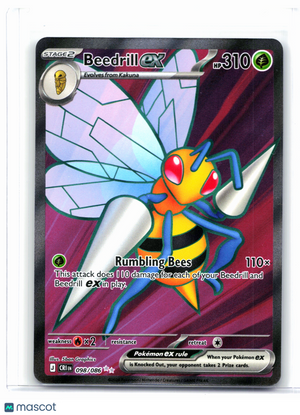 2026 Pokemon—Beedrill ex #098/086 Chaos Rising—Ultra Rare Holo