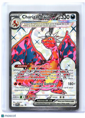 2023 Pokemon—Charizard ex #056 Scarlet & Violet Promo—Black Star Promo [Damaged]