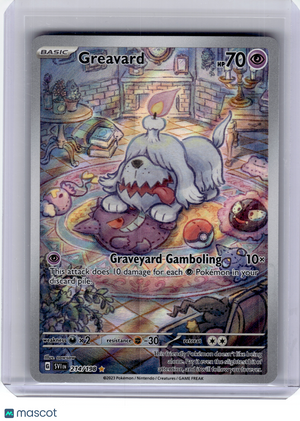 2023 Pokemon—Greavard #214 Scarlet & Violet—Illustration Rare Holo [LP]