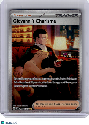 2023 Pokemon—Giovanni's Charisma #204 Scarlet & Violet 151—Ultra Rare Holo