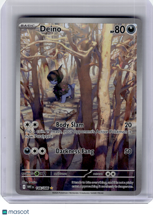 2025 Pokemon—Deino #146 White Flare—Illustration Rare Holo
