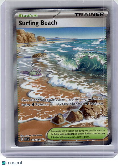 2026 Pokemon—Surfing Beach #114 Chaos Rising—Ultra Rare Holo