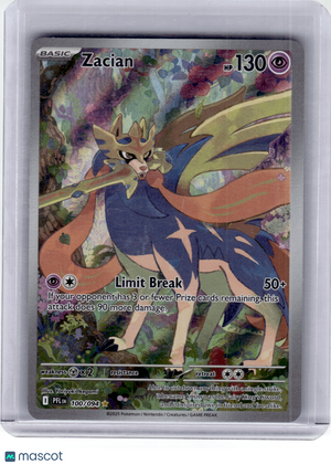 2025 Pokemon—Zacian #100 Phantasmal Flames—Illustration Rare Holo