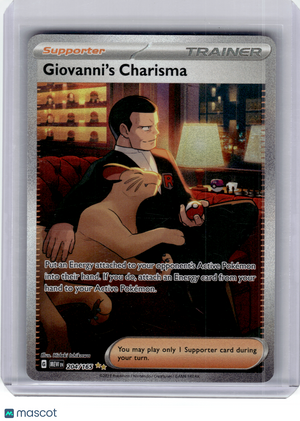 2023 Pokemon—Giovanni's Charisma #204 Scarlet & Violet 151—Ultra Rare Holo