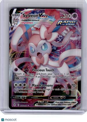 2021 Pokemon—Sylveon VMAX #75 Evolving Skies—Ultra Rare Holo