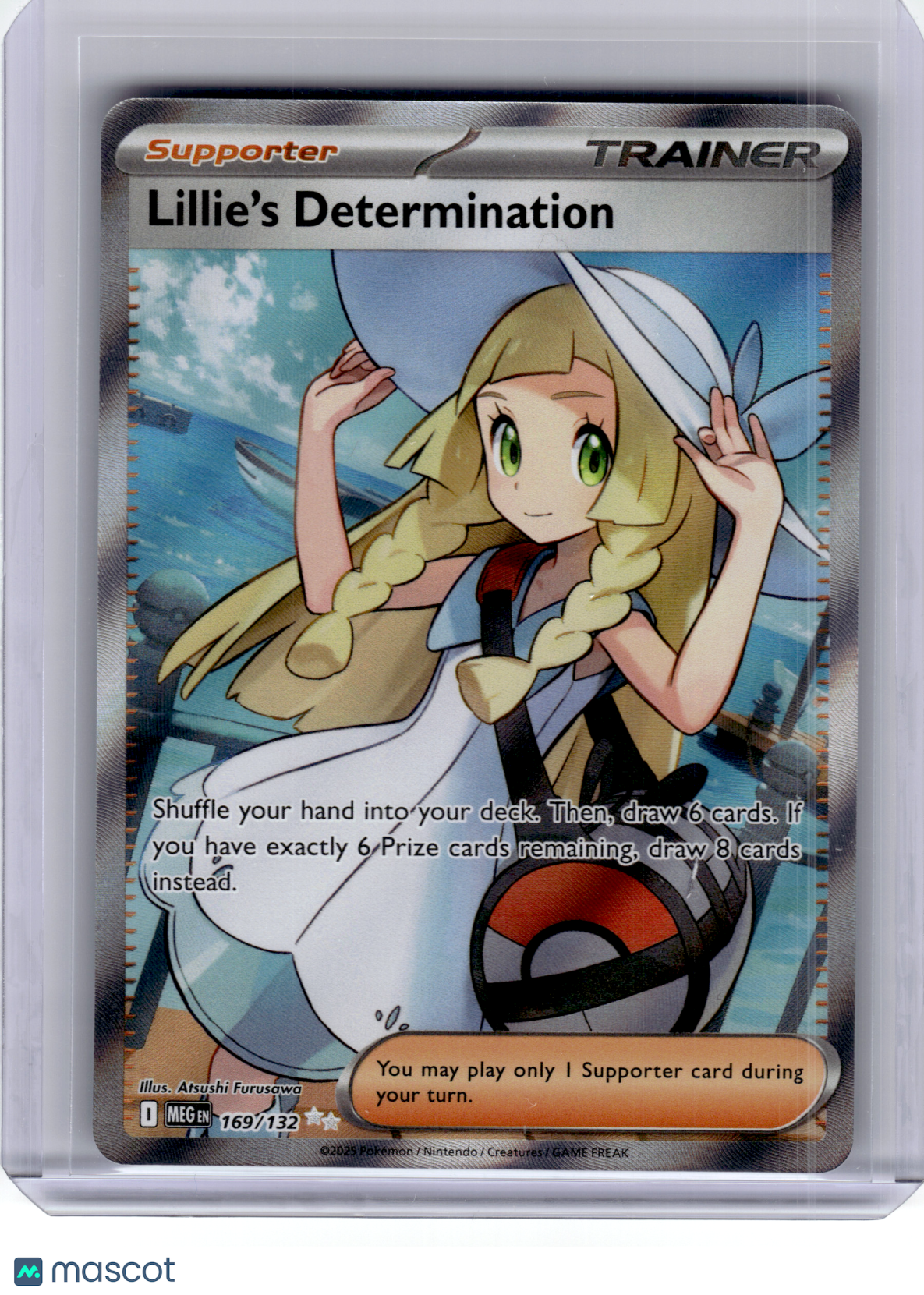 2025 Pokemon—Lillie's Determination #169 Mega Evolution—Ultra Rare Holo