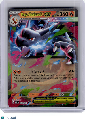 2025 Pokemon—Mega Charizard X ex #13 Phantasmal Flames—Double Rare Holo
