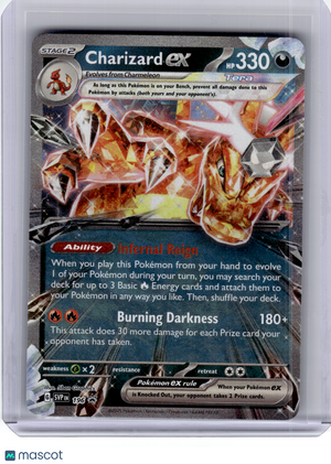 2025 Pokemon—Charizard EX #196 Scarlet & Violet—Black Star Promo Holo