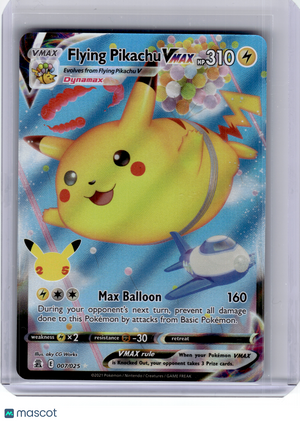 2021 Pokemon—Flying Pikachu VMAX #7 Celebrations: Classic Collection—UR Holo