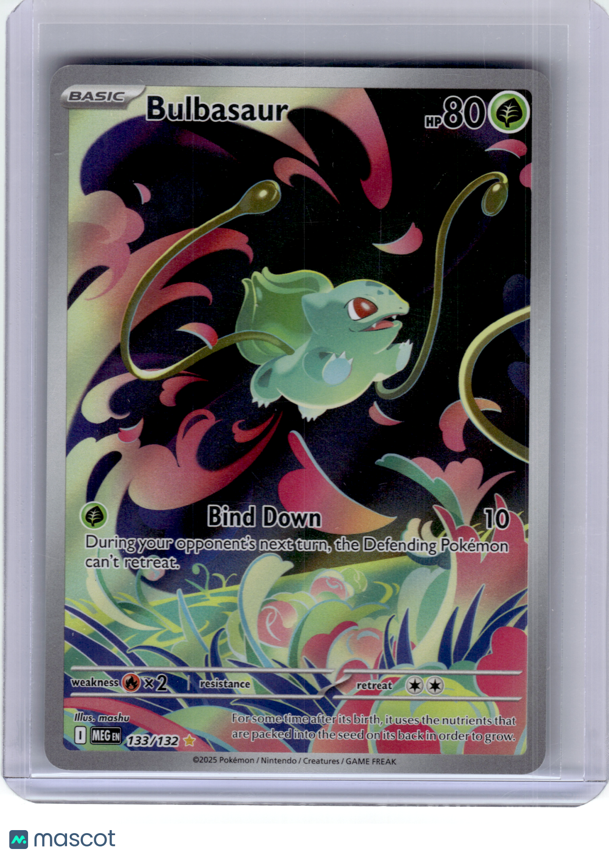2025 Pokemon—Bulbasaur #133 Mega Evolution—Illustration Rare Holo