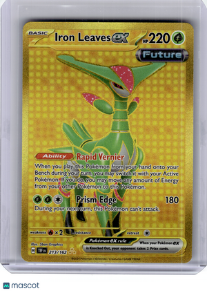 2024 Pokemon—Iron Leaves ex #213 Temporal Forces—Hyper Rare Gold