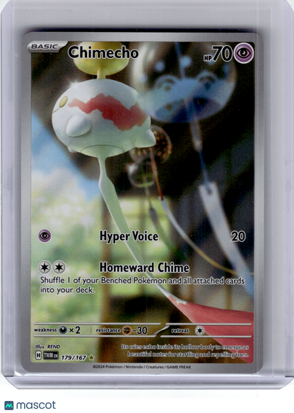 2024 Pokemon—Chimecho #179 Twilight Masquerade—Illustration Rare Holo