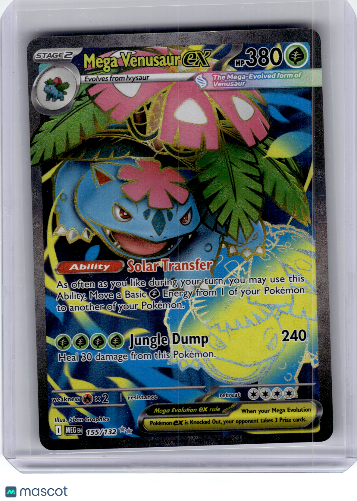 2025 Pokemon—Mega Venusaur ex #155 Mega Evolution—Ultra Rare Holo