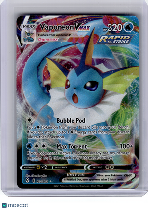 2021 Pokemon—Vaporeon VMAX #30 Evolving Skies—Ultra Rare Holo [Lightly Played]