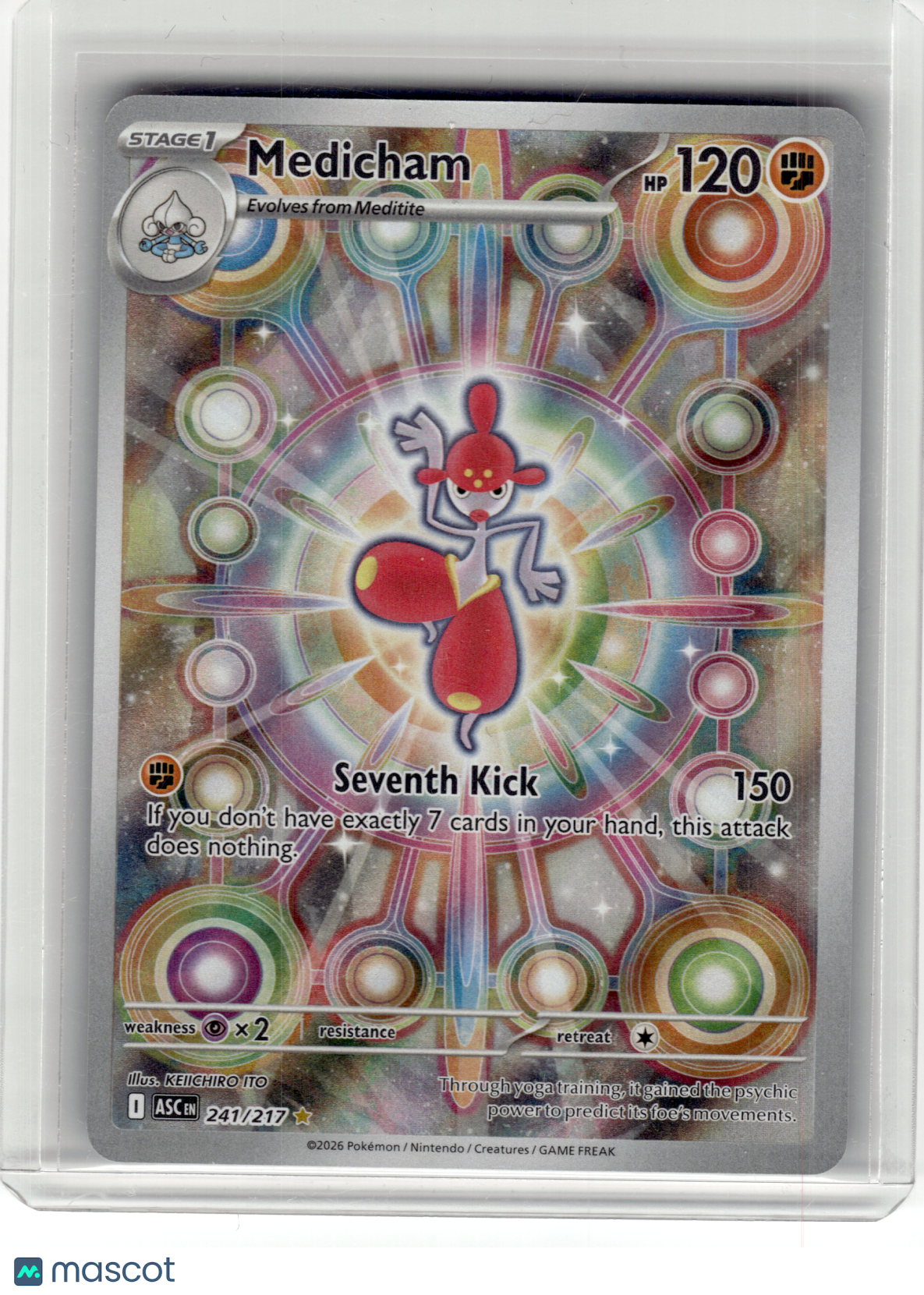 2026 Pokemon—Medicham #241 Ascended Heroes—Illustration Rare Holo [LP]