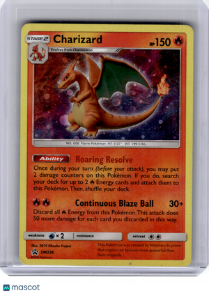 2019 Pokemon—Charizard #SM226 Sun & Moon—Black Star Promo Holo [Damage]