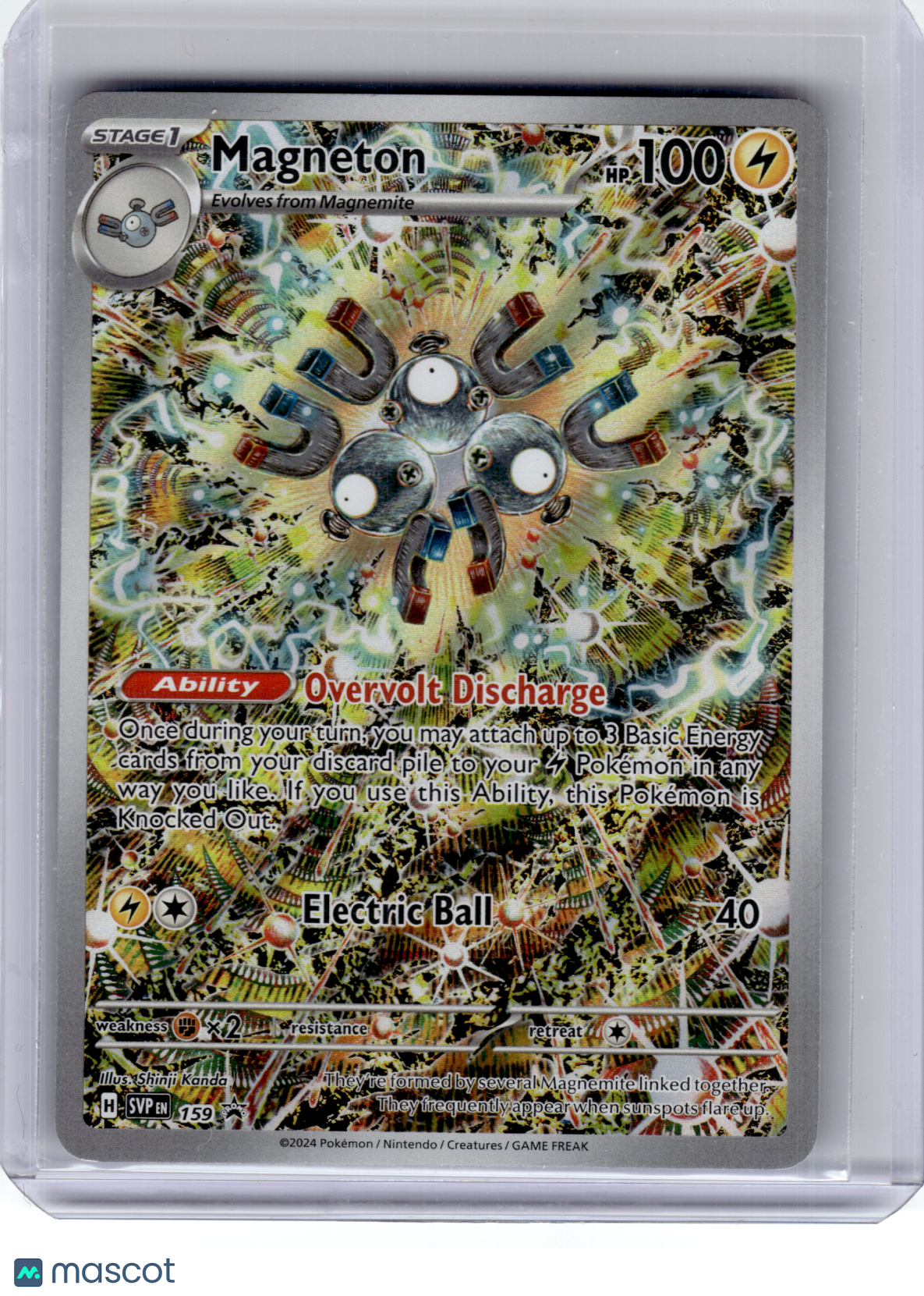 2024 Pokemon—Magneton #159 Scarlet & Violet—Black Star Promo Holo [LP]