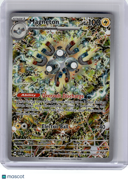 2024 Pokemon—Magneton #159 Scarlet & Violet—Black Star Promo Holo [LP]