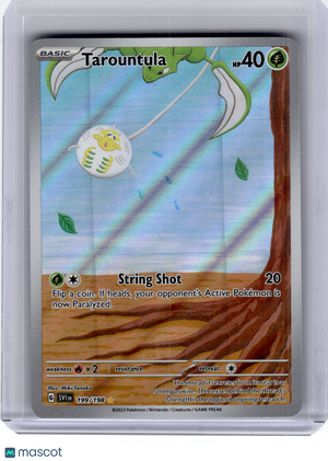 2023 Pokemon—Tarountula #199/198 Scarlet & Violet—Illustration Rare Holo [LP]