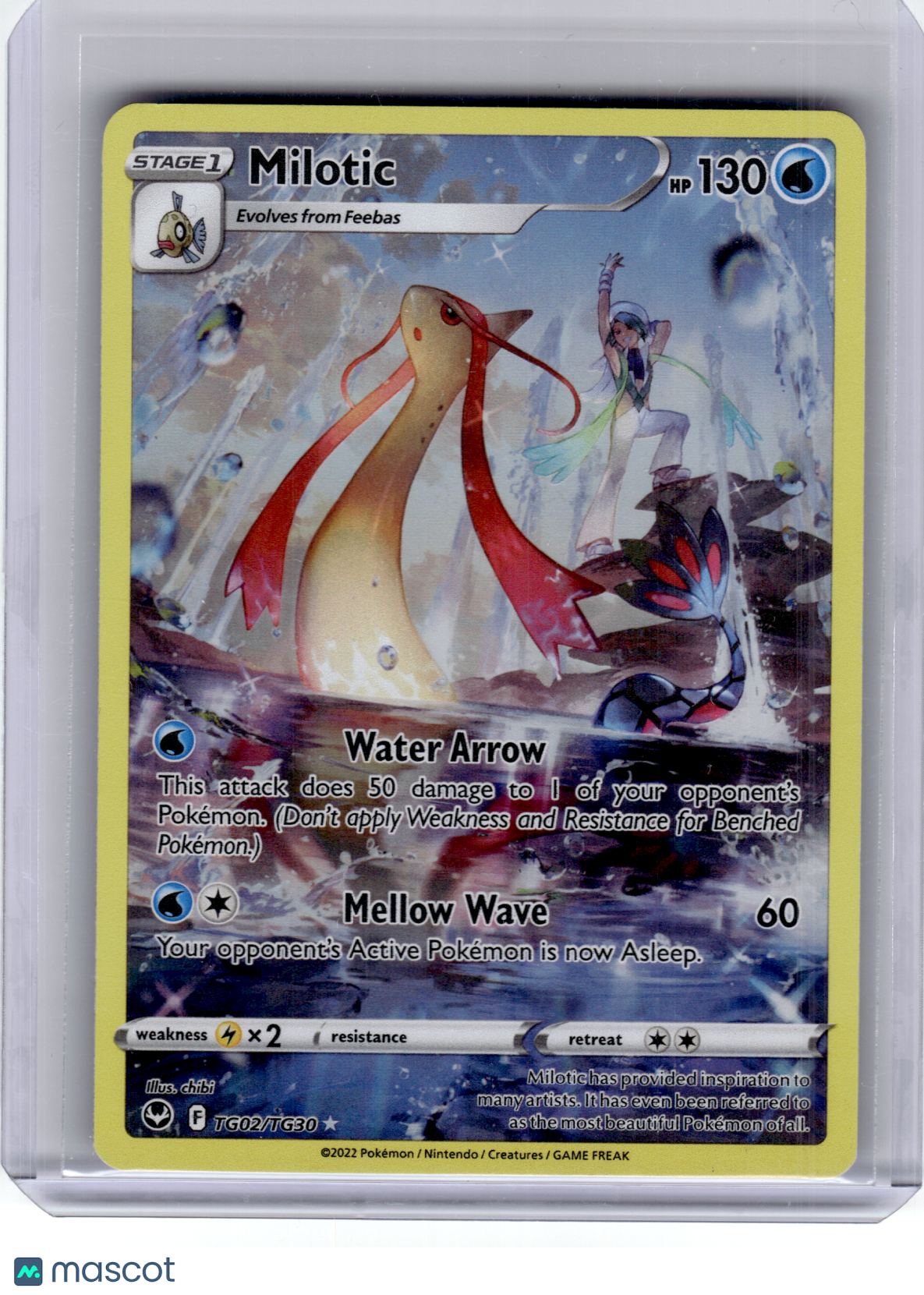 2022 Pokemon—Milotic #TG02 Silver Tempest Trainer Gallery—Ultra Rare Holo [LP]