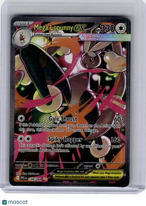2025 Pokemon—Mega Lopunny ex 128 Phantasmal Flames—Ultra Rare Holo (Print Error)