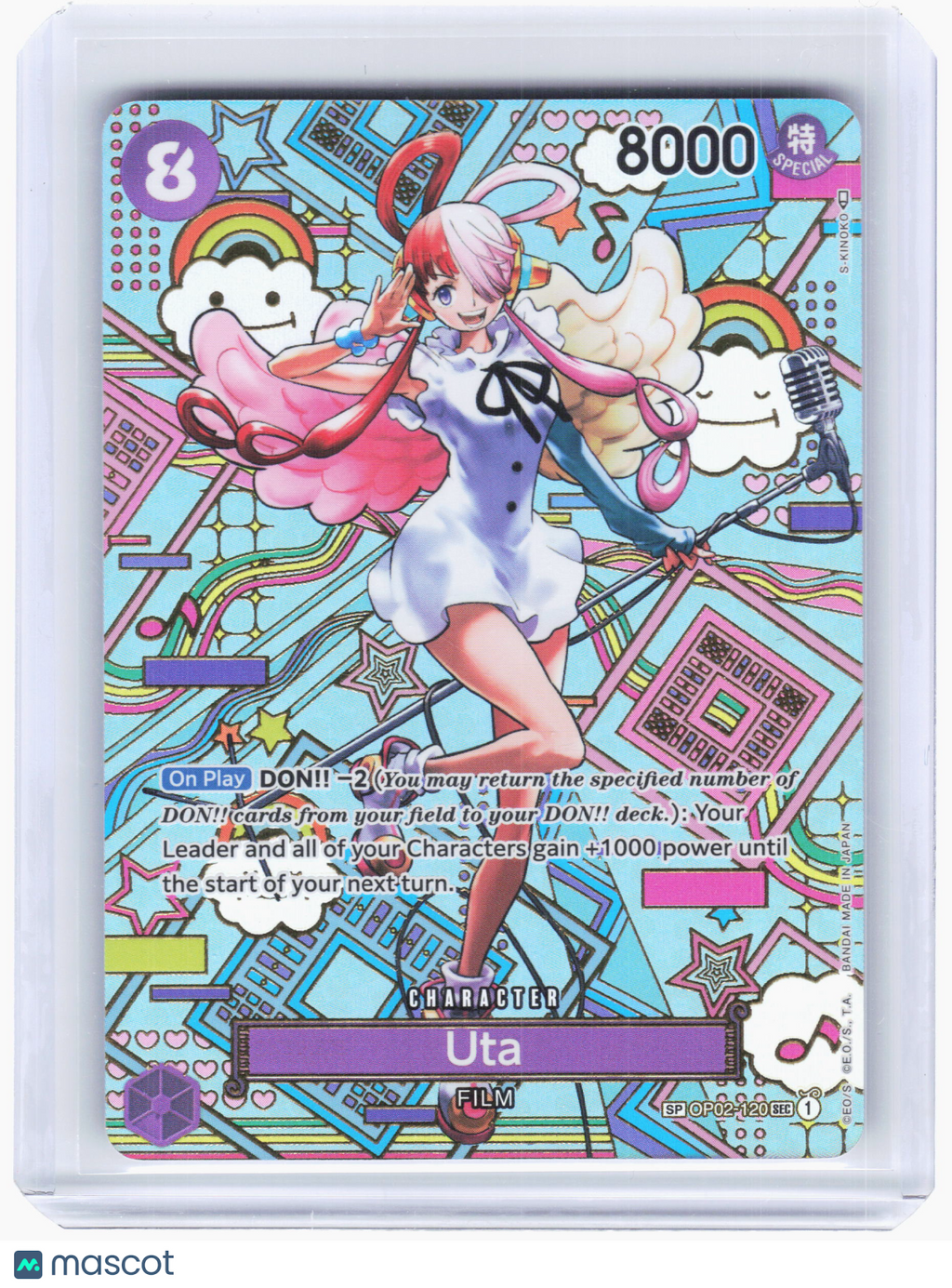 2023 One Piece—Uta #OP02-120 Awakening of the New Era—Secret Rare Foil (SP)