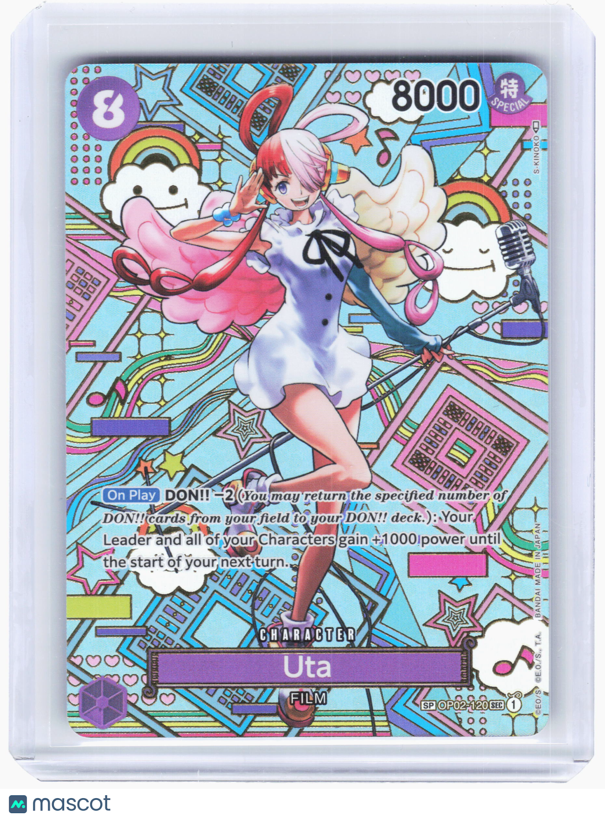 2023 One Piece—Uta #OP02-120 Awakening of the New Era—Secret Rare Foil (SP)