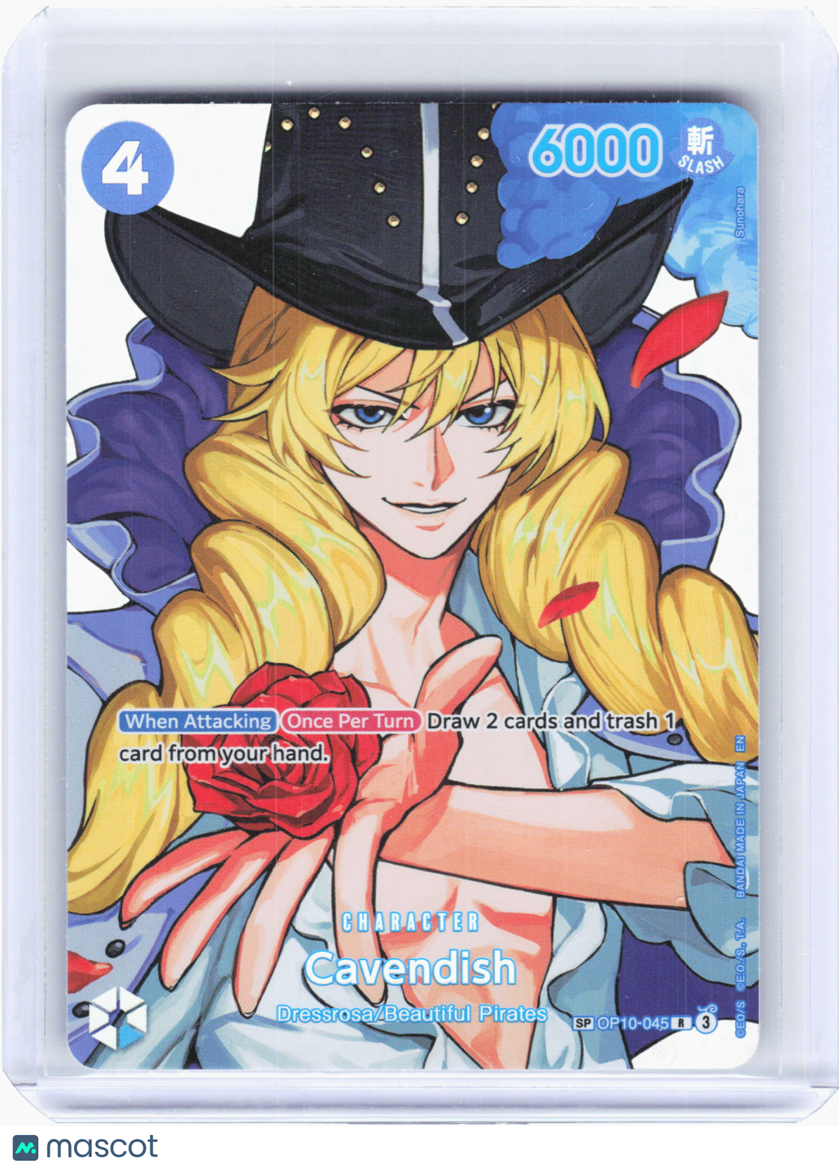 2026 One Piece—Cavendish #OP10-045 The Time of Battle—Rare Foil (SP)