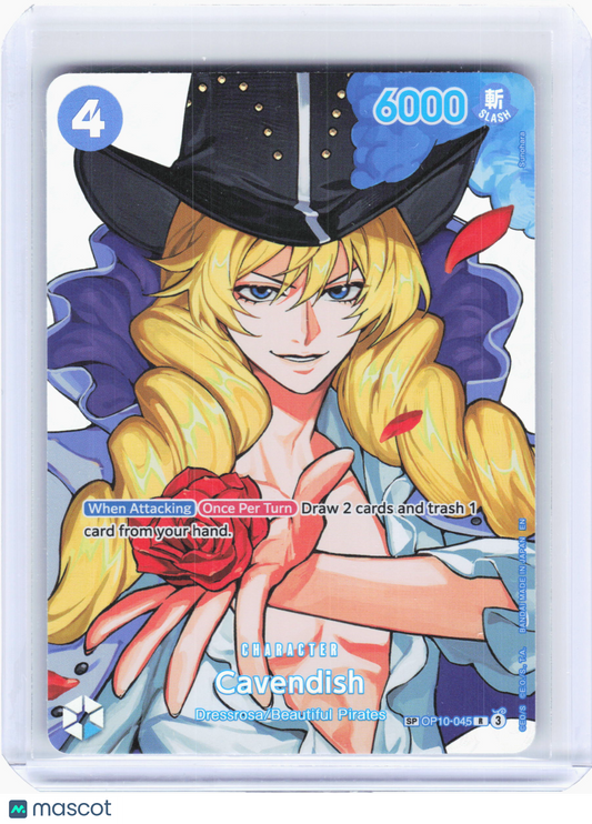 2026 One Piece—Cavendish #OP10-045 The Time of Battle—Rare Foil (SP)