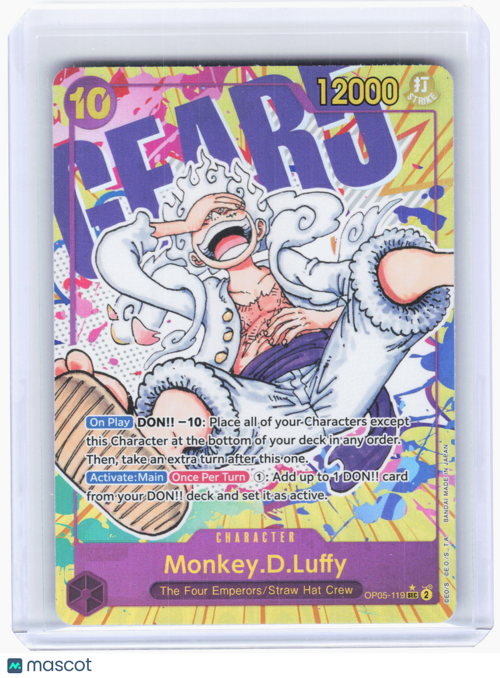 2023 Monkey.D.Luffy #OP05-119 Awakening of the New Era—Secret Rare Foil(Alt Art)