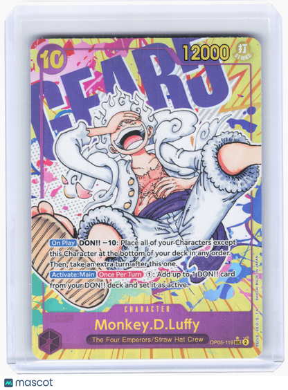 2023 Monkey.D.Luffy #OP05-119 Awakening of the New Era—Secret Rare Foil(Alt Art)