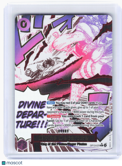 2025 One Piece—Divine Departure OP13-076 Carrying On His Will—Rare Foil(Alt Art)