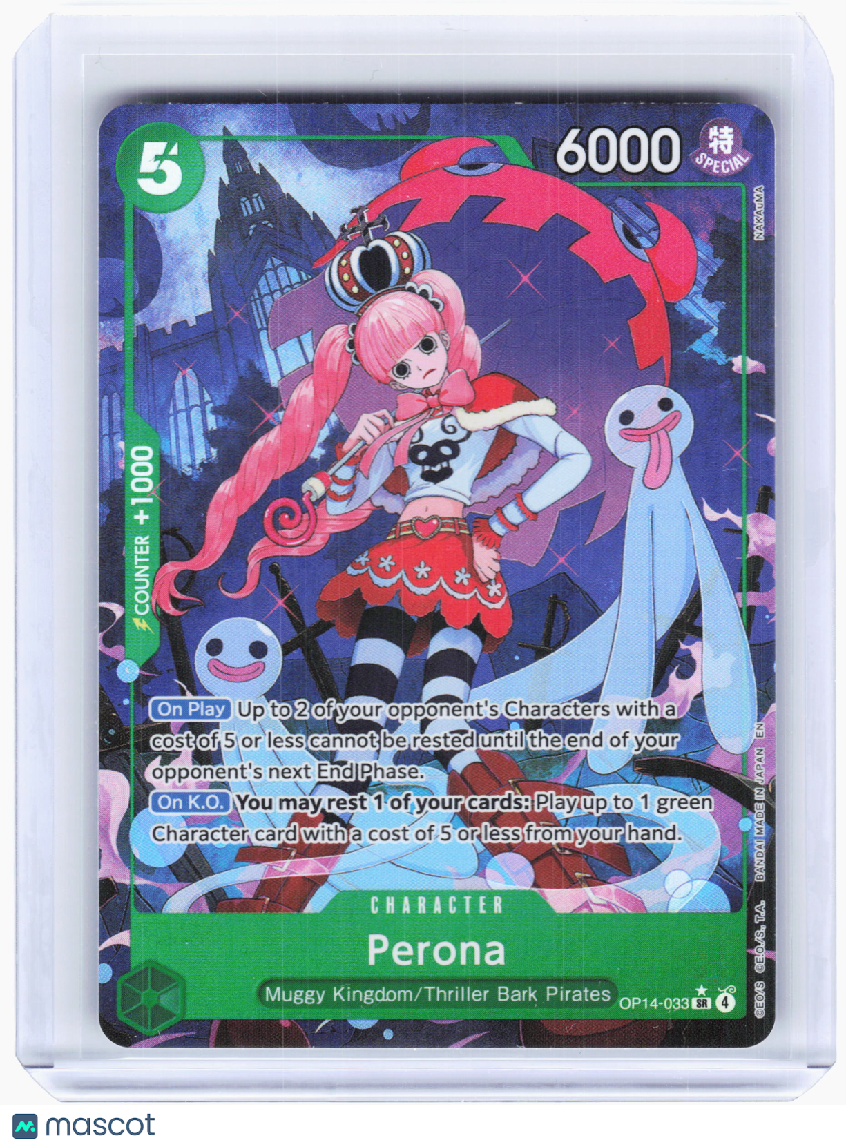 2026 Perona #OP14-033 The Azure Sea's Seven—Super Rare Foil (Alt Art) [LP]